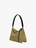 Wandler Penelope tote bag small khaki suede black leather, UK version