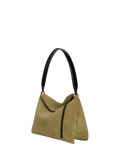 Wandler Penelope tote bag small khaki suede black leather, UK version
