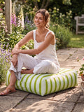 rucomfy striped floor cushion beanbag (British brand)
