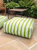 rucomfy striped floor cushion beanbag (British brand)