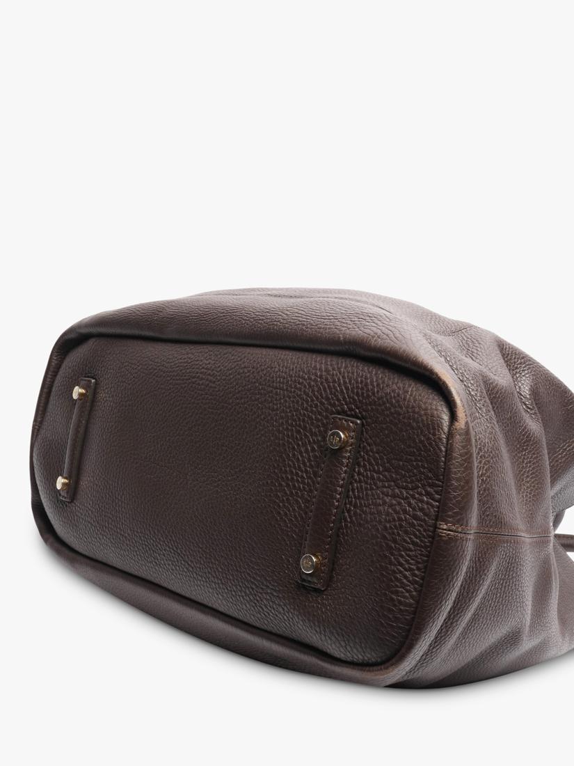 Pre-loved Loro Piana Bellevue tote bag brown leather Italian, UK version