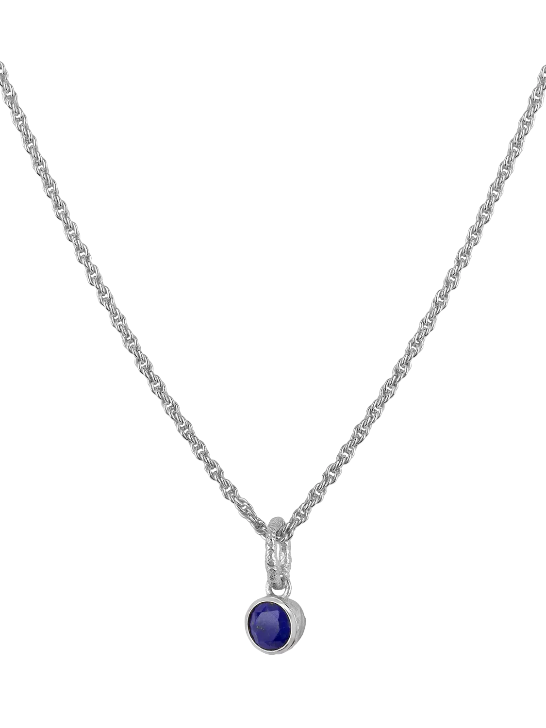 TUTTI Lapis birthstone necklace silver September, UK version