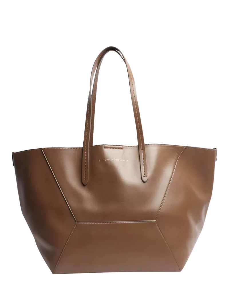 Brunello Cucinelli BC Duo tote bag brown - British product