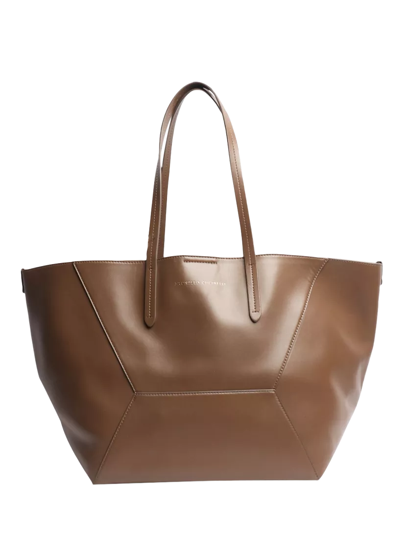 Brunello Cucinelli BC Duo tote bag brown - British product