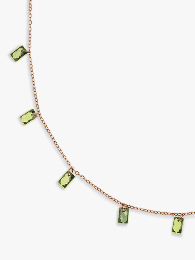 Nina B baguette cubic zirconia necklace 45cm - British product