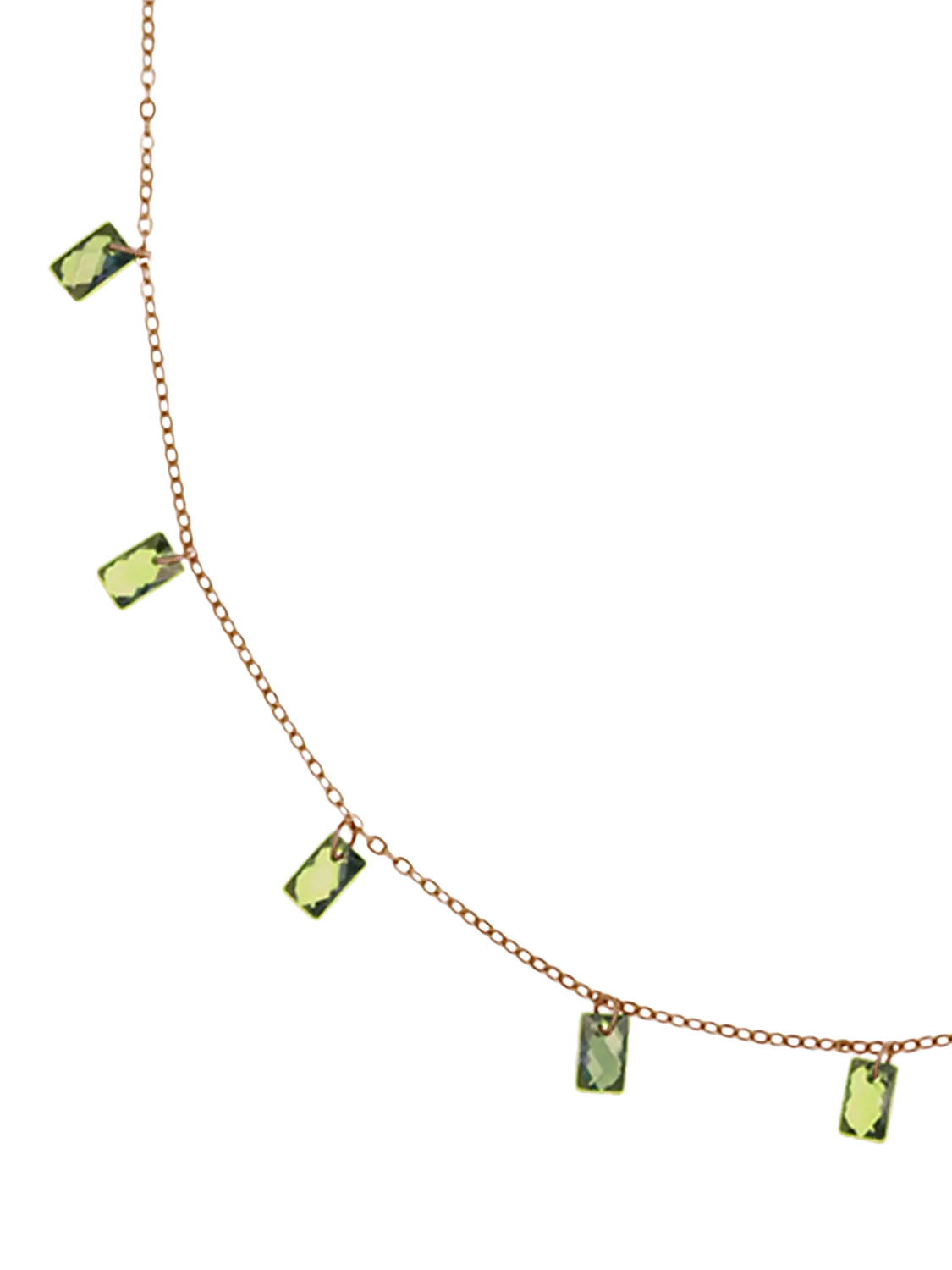 Nina B baguette cubic zirconia necklace 45cm - British product