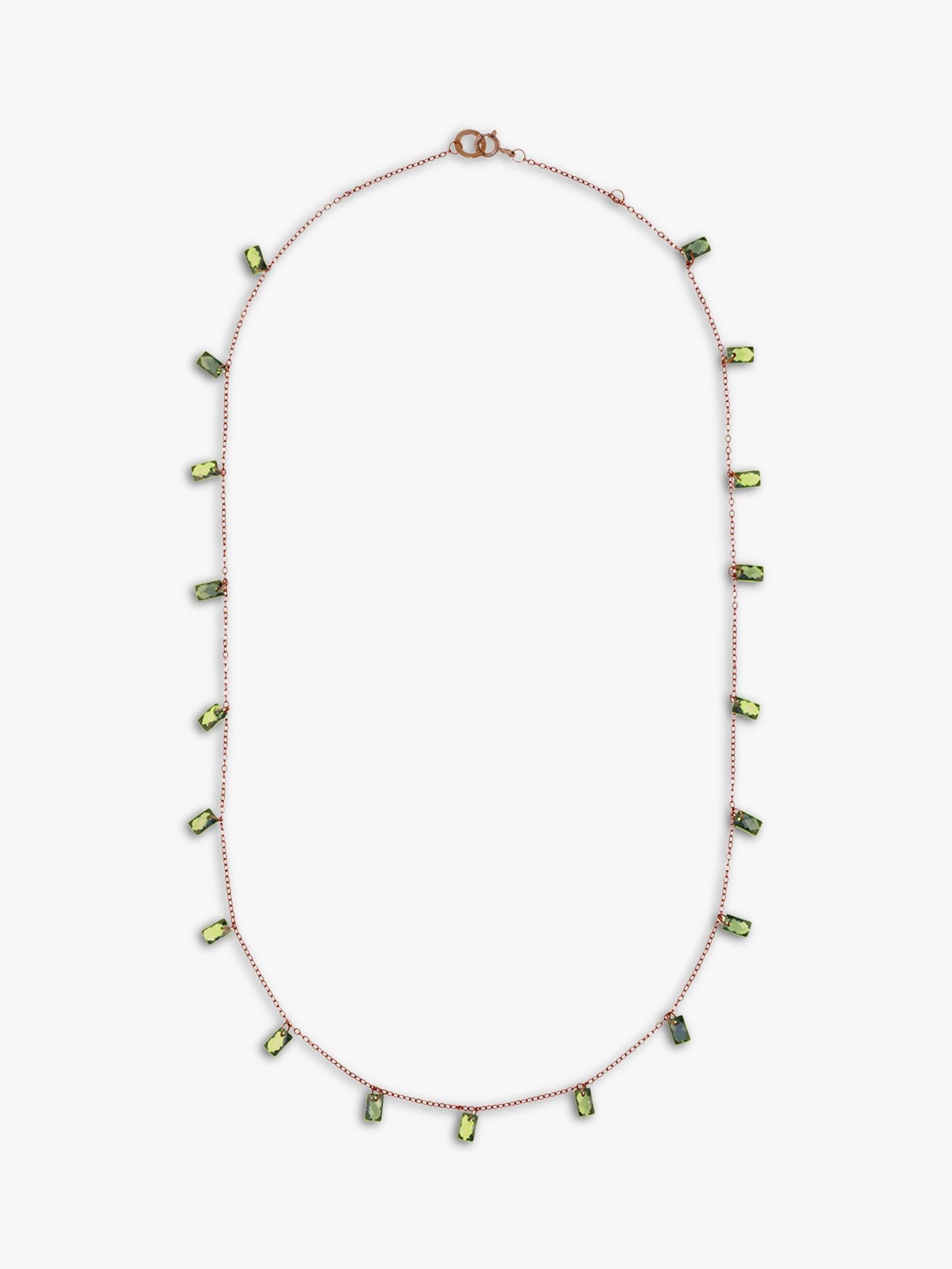 Nina B baguette cubic zirconia necklace 45cm - British product