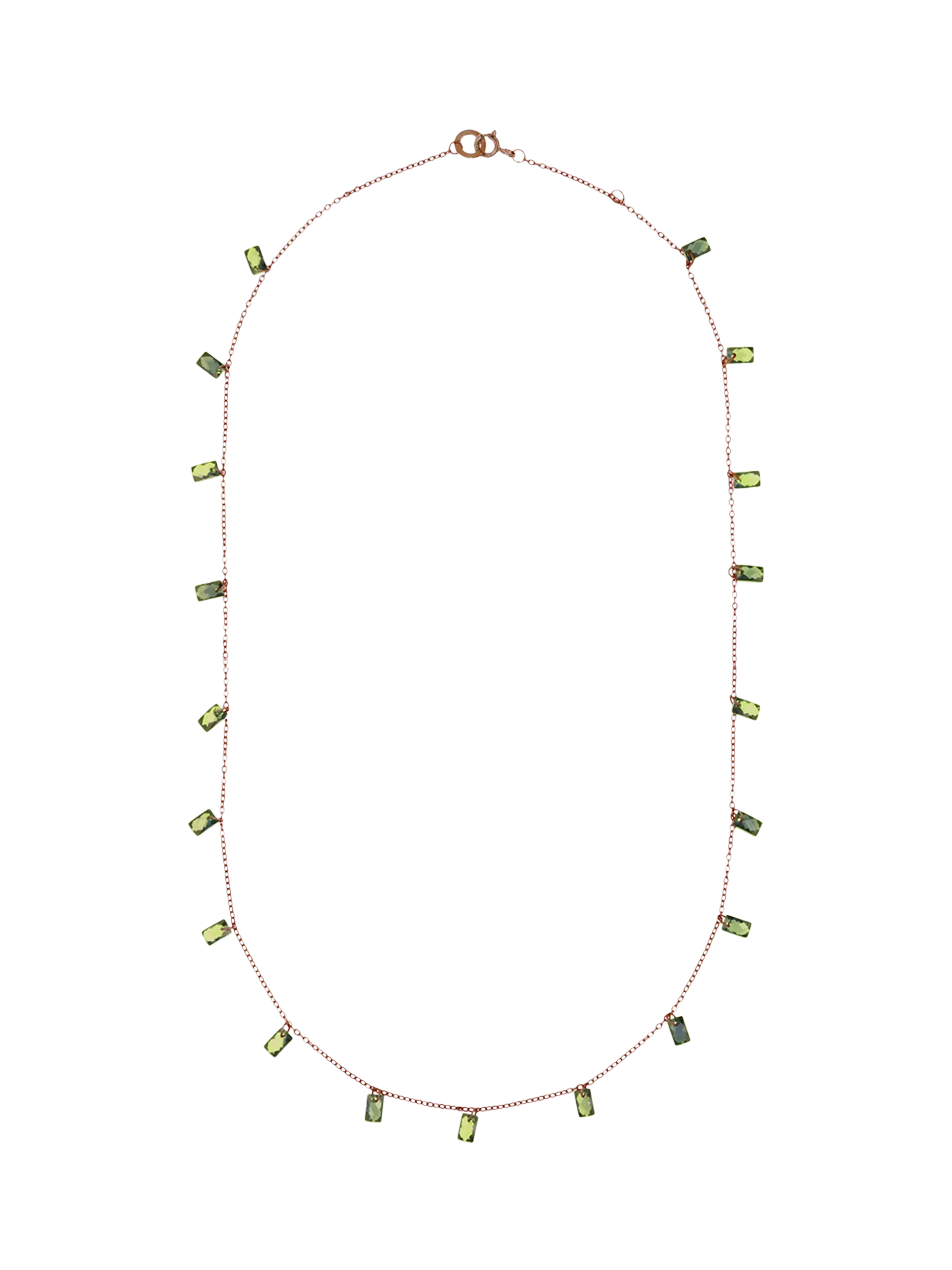 Nina B baguette cubic zirconia necklace 45cm - British product