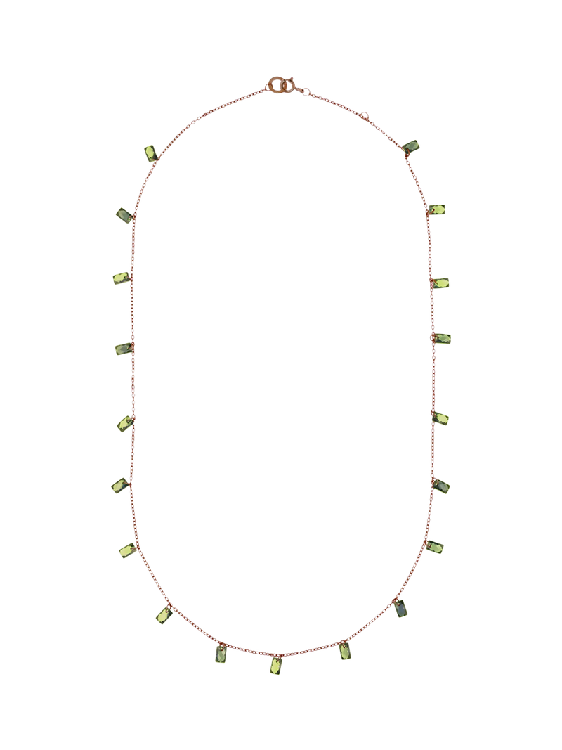 Nina B baguette cubic zirconia necklace 45cm - British product