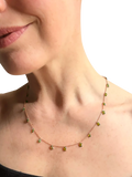 Nina B baguette cubic zirconia necklace 45cm - British product