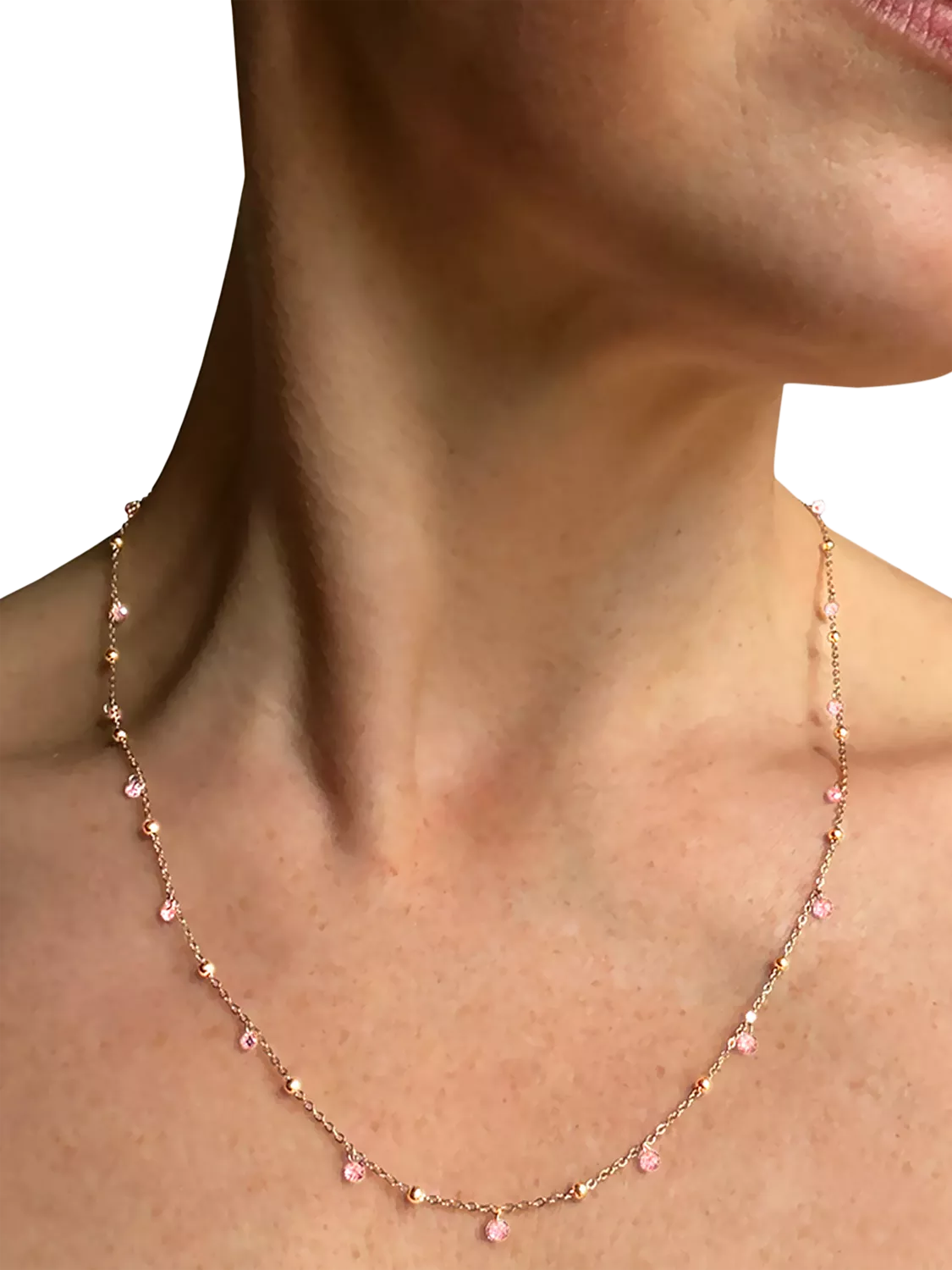 Nina B Tivoli crystal and bead necklace 45cm, UK version