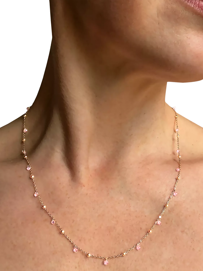 Nina B Tivoli crystal and bead necklace 45cm, UK version
