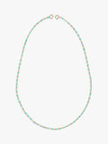 Nina B Tivoli enamel bead necklace gold turquoise 45cm - British product