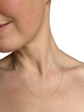 Nina B Tivoli enamel bead necklace gold turquoise 45cm - British product