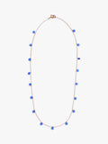 Nina B Tivoli crystal bead necklace gold blue, imported from the UK