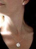 Nina B circular pendant necklace 45cm chain - British product