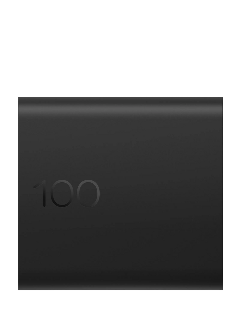 HP 100W GaN Wall Charger Black compact - British product