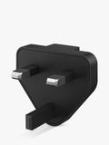 HP 100W GaN Wall Charger Black compact - British product