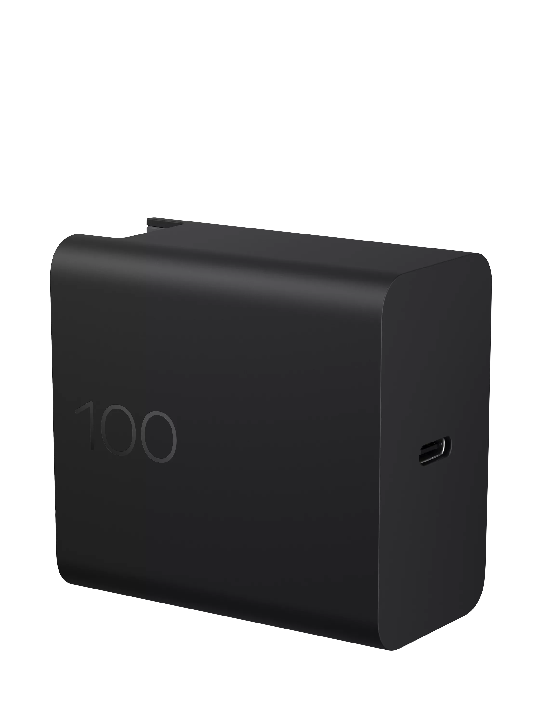 HP 100W GaN Wall Charger Black compact - British product