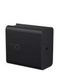 HP 100W GaN Wall Charger Black compact - British product