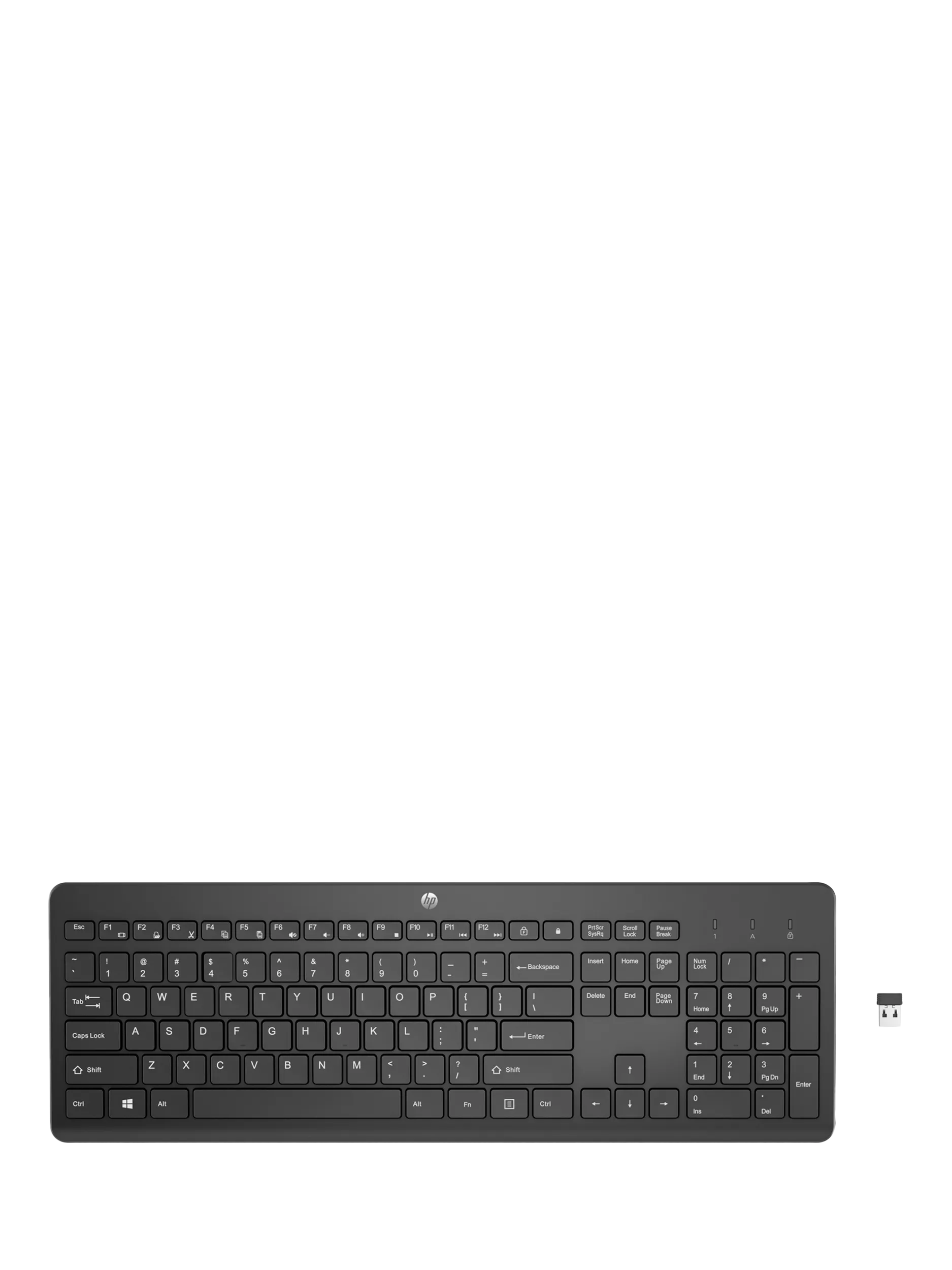 HP 230 wireless keyboard black, UK version
