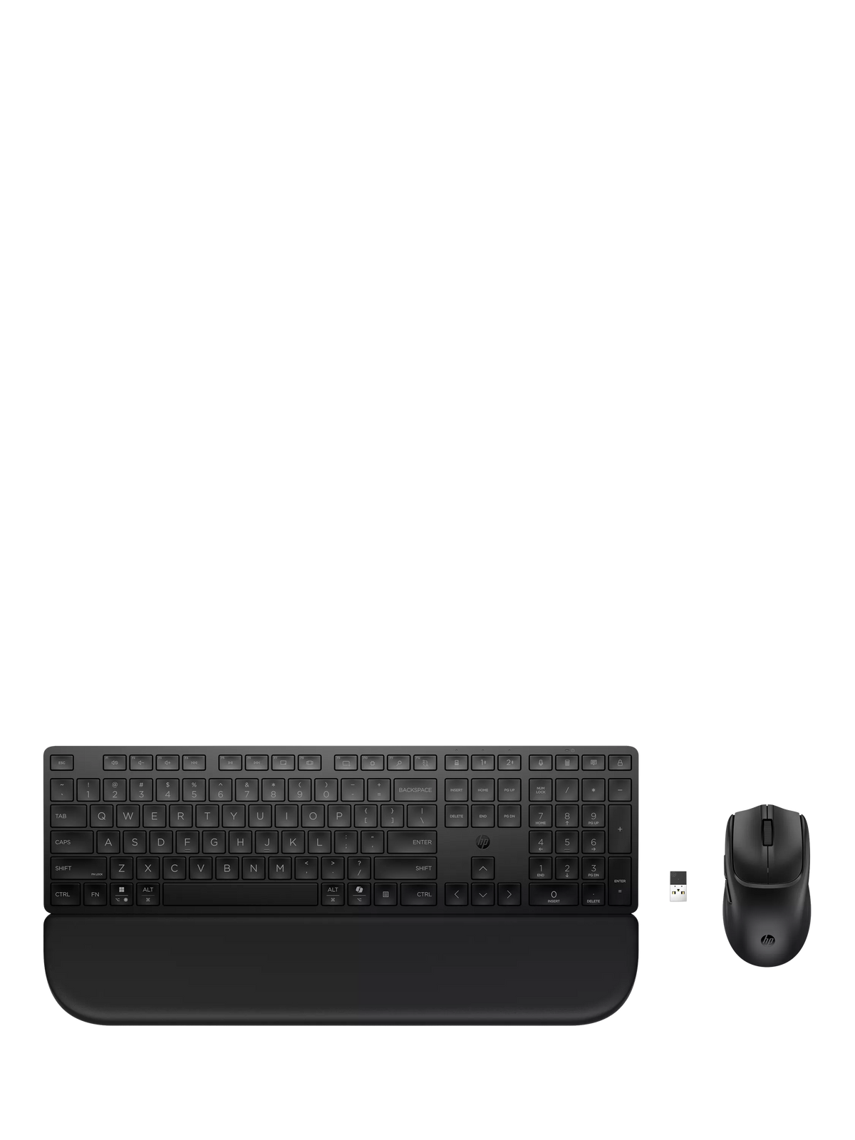 HP 580C wireless keyboard and mouse combo with palm rest (British brand)