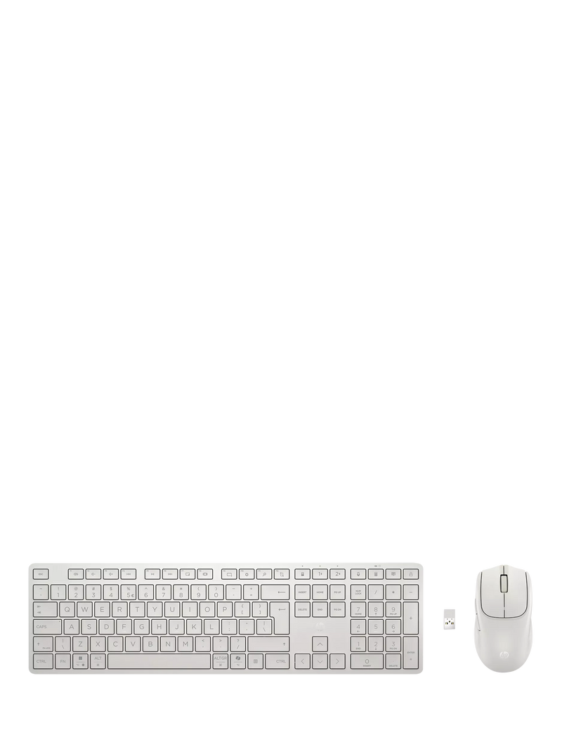 HP 490C wireless keyboard mouse combo white, imported from the UK