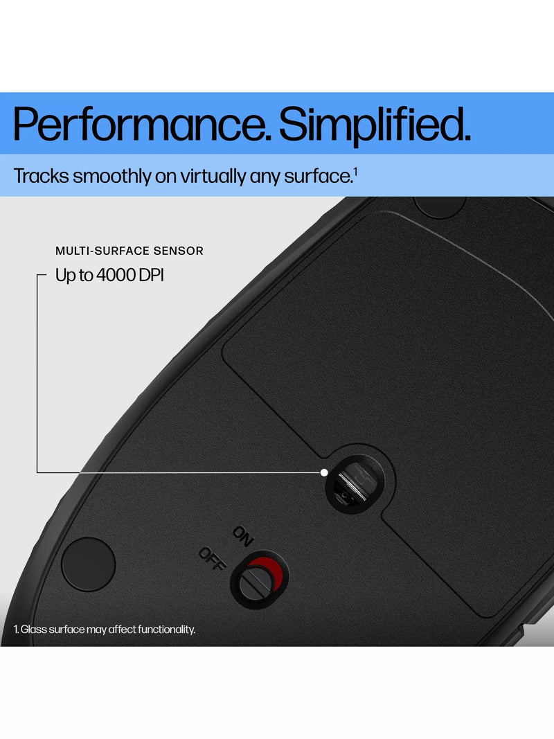 HP 420 programmable wireless mouse black, UK version