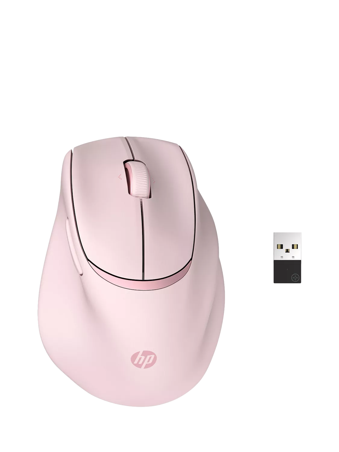 HP tilt ergonomic wireless mouse pink, imported from the UK