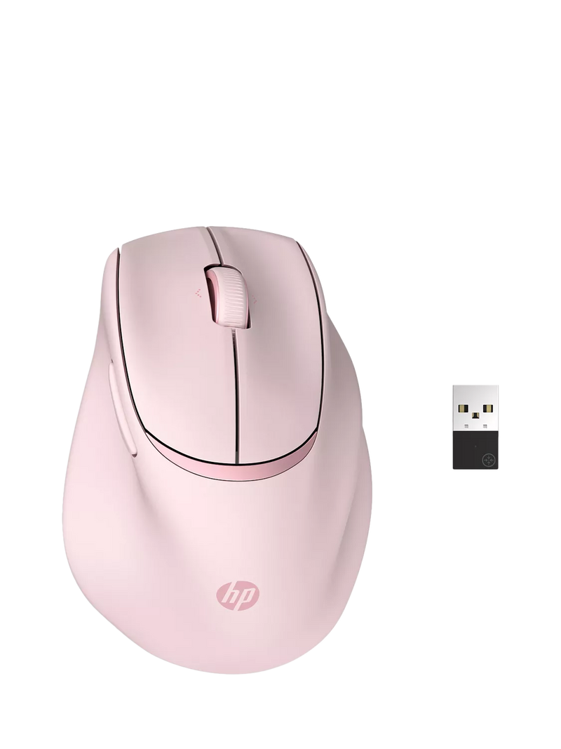 HP tilt ergonomic wireless mouse pink, imported from the UK