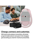 HP tilt ergonomic wireless mouse pink, imported from the UK