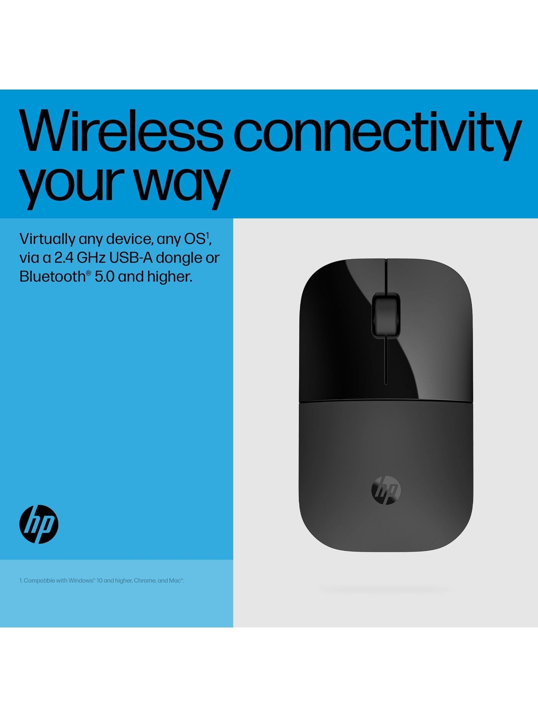HP Z3700 slim wireless mouse black (British brand)
