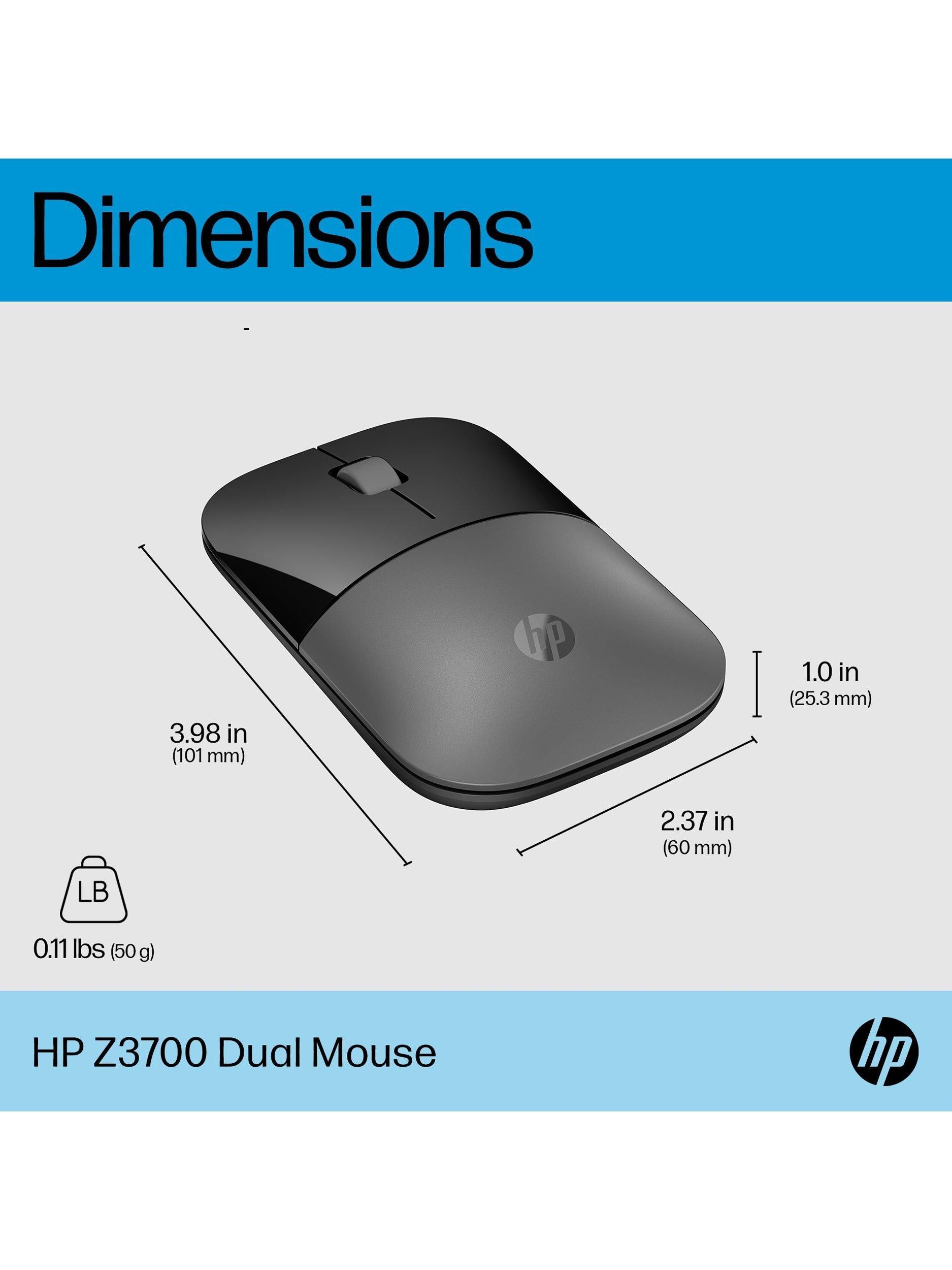 HP Z3700 wireless mouse silver - British product
