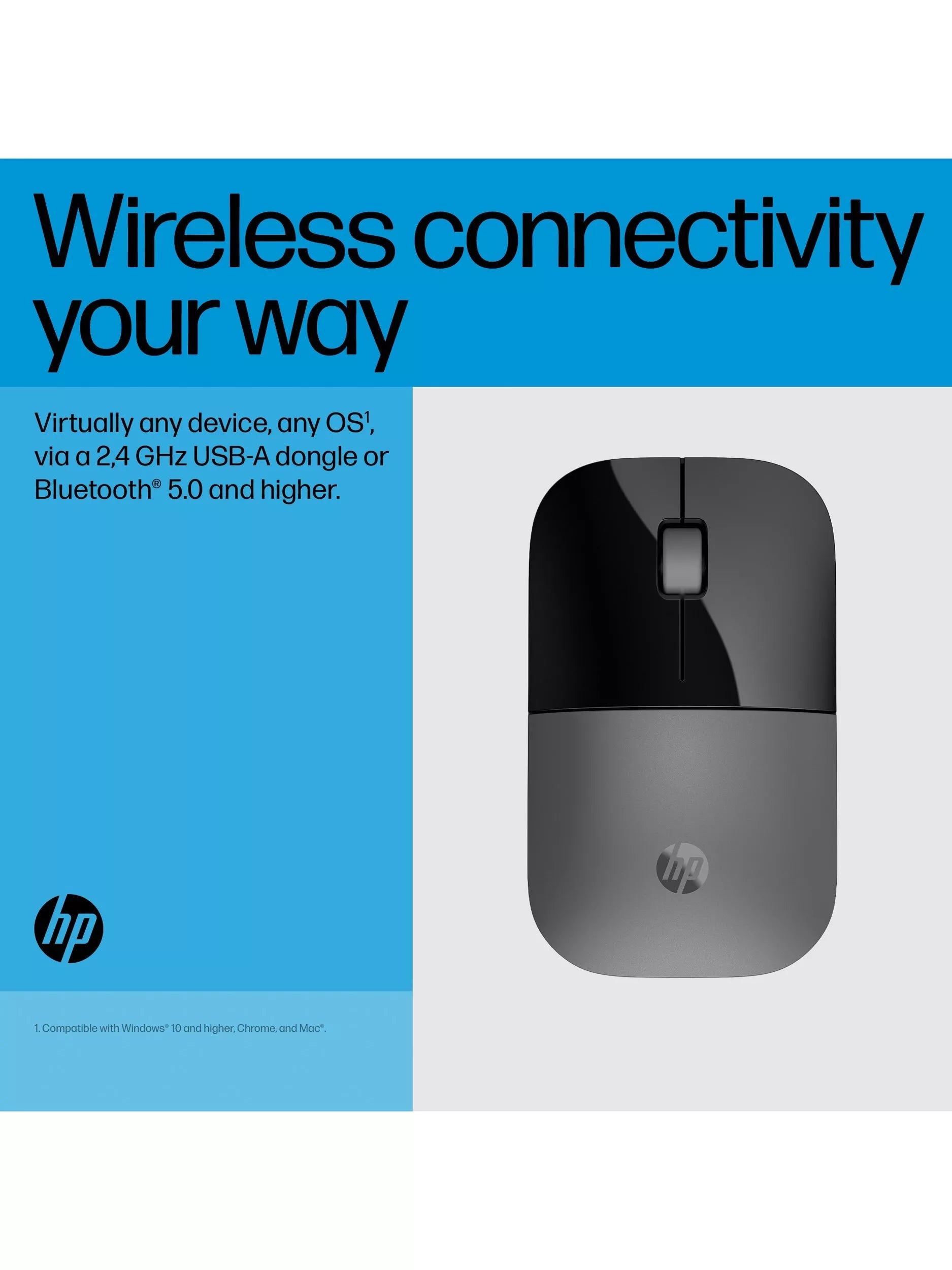 HP Z3700 wireless mouse silver - British product