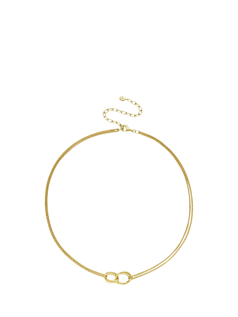 Dinny Hall Wave Link gold vermeil necklace 45cm (British brand)