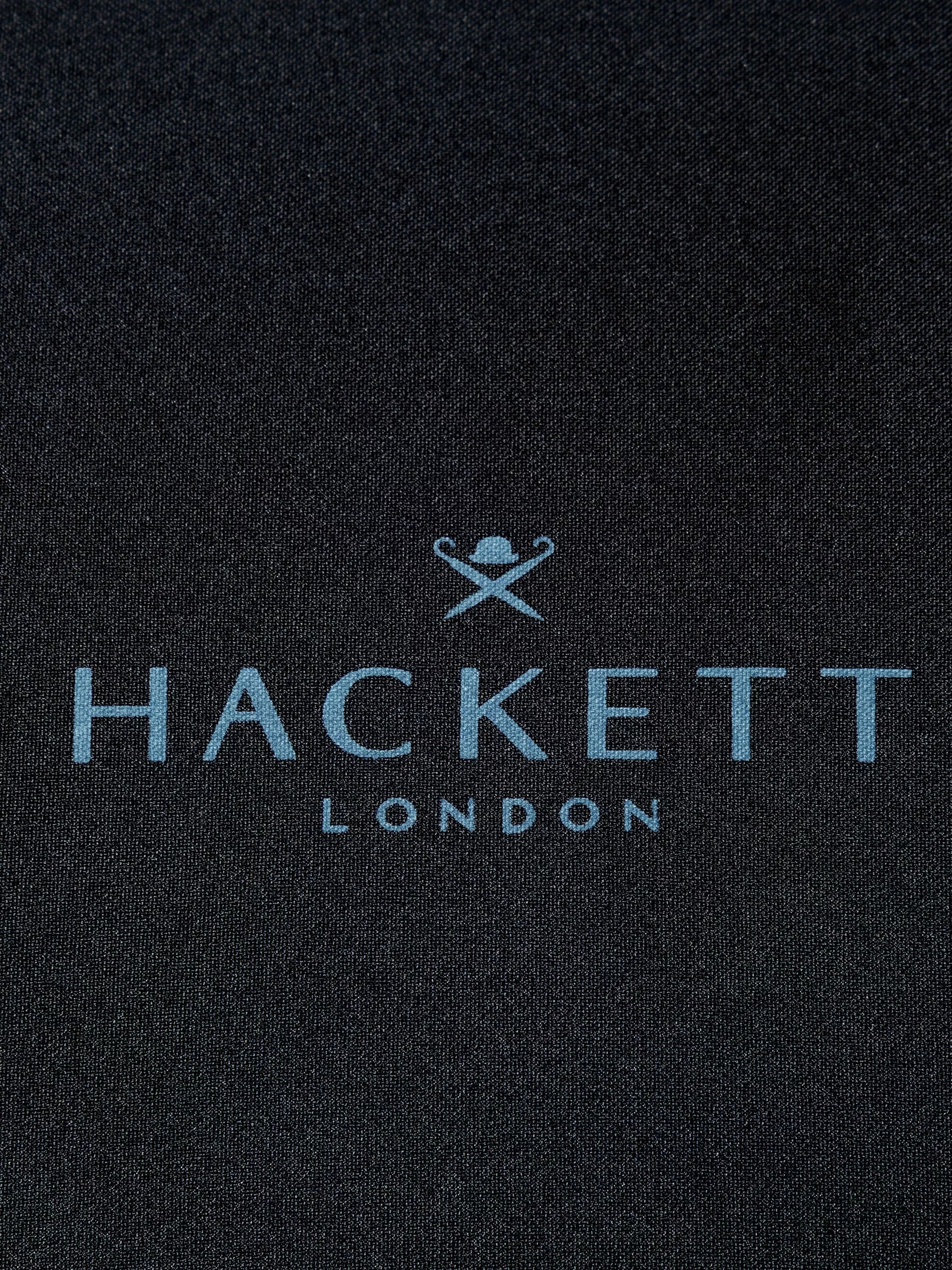 Hackett London folding umbrella black manual telescope (British brand)
