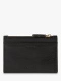 Osprey London deboss leather zip top card holder - British product