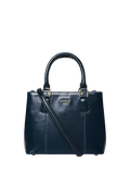 OSPREY LONDON Mini Adaline grab bag in French Navy leather (British brand)