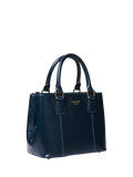 OSPREY LONDON Mini Adaline grab bag in French Navy leather (British brand)