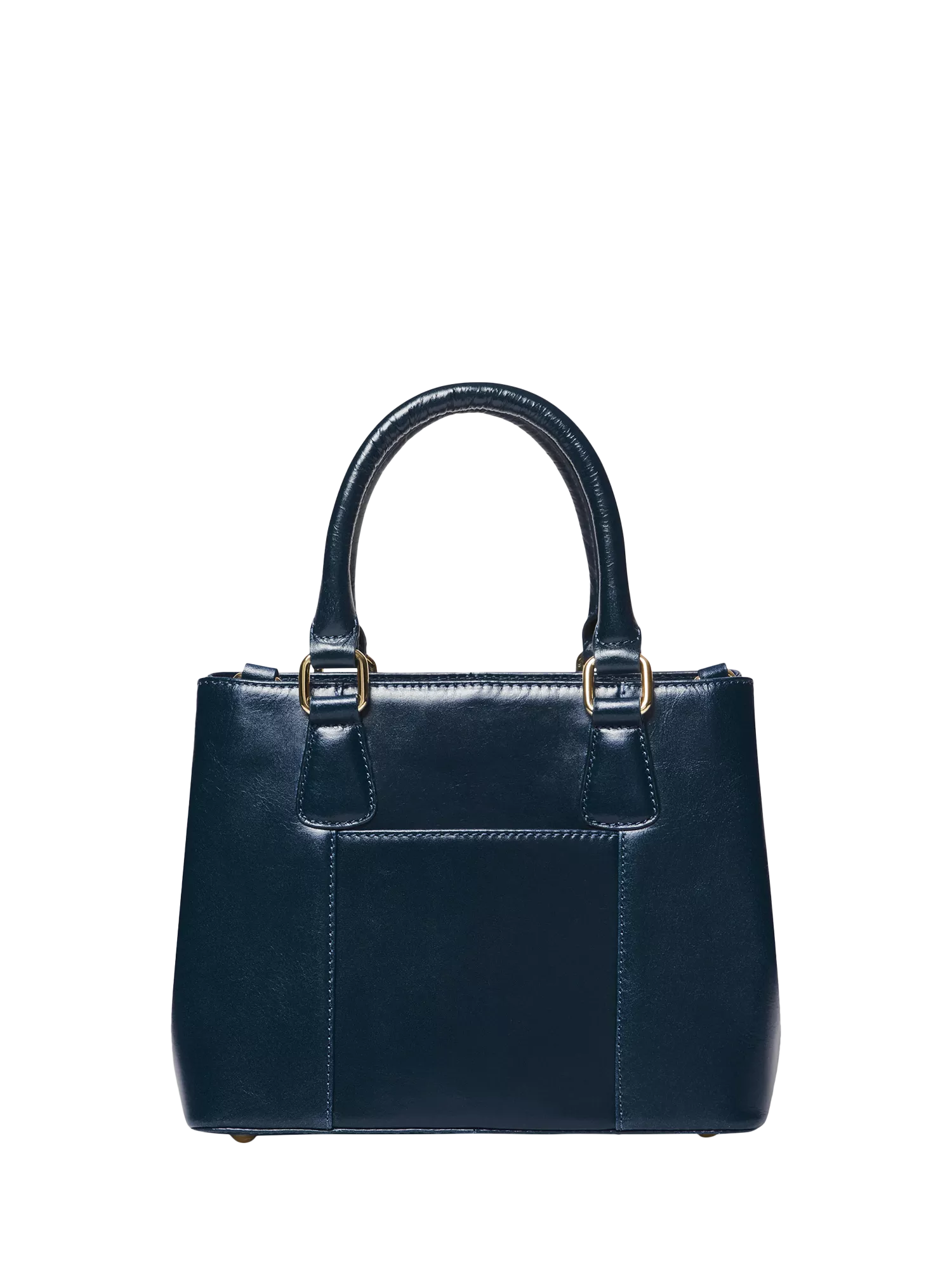 OSPREY LONDON Mini Adaline grab bag in French Navy leather (British brand)