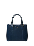 OSPREY LONDON Mini Adaline grab bag in French Navy leather (British brand)