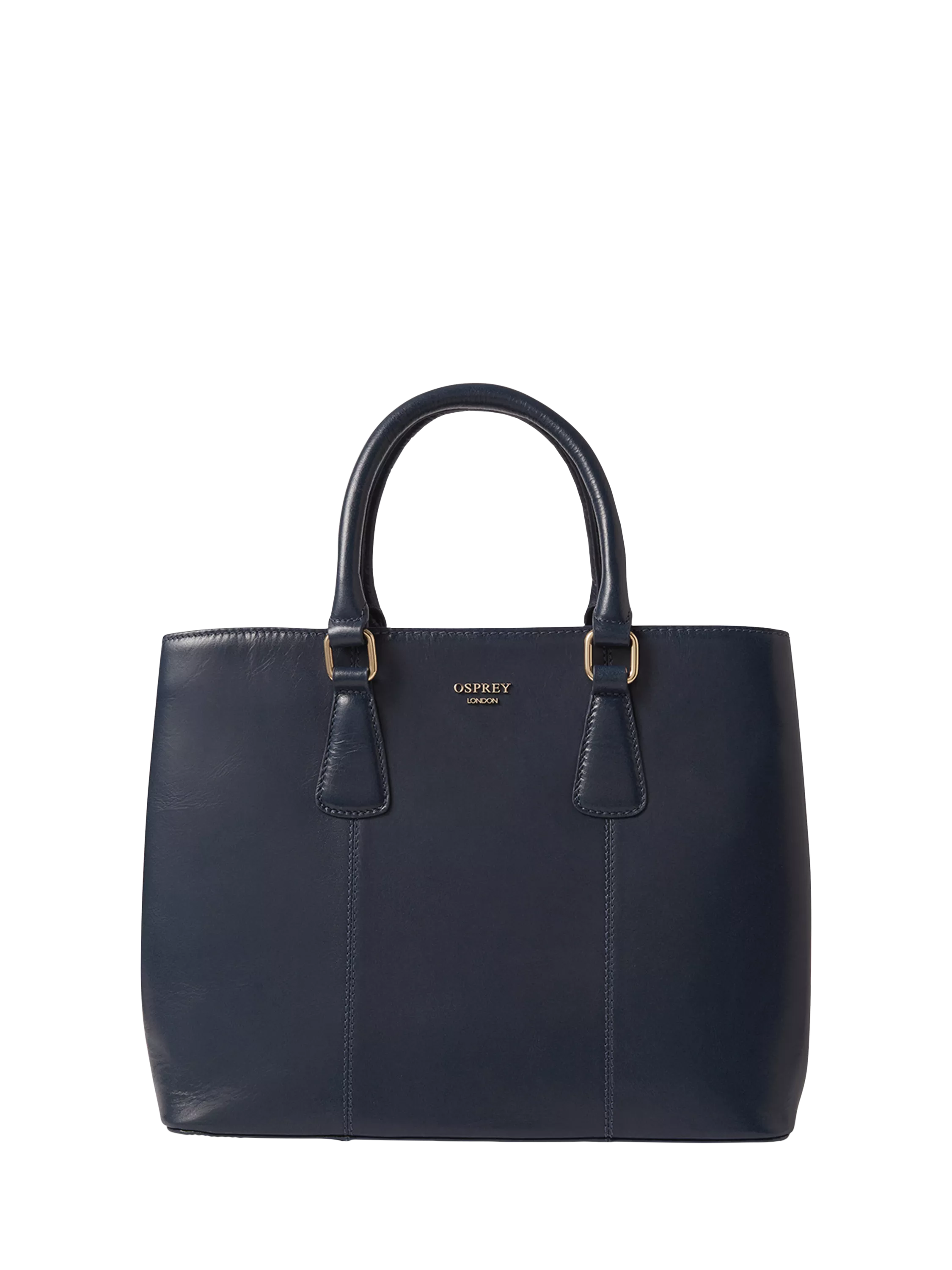 OSPREY LONDON Adaline leather work bag French Navy, UK version