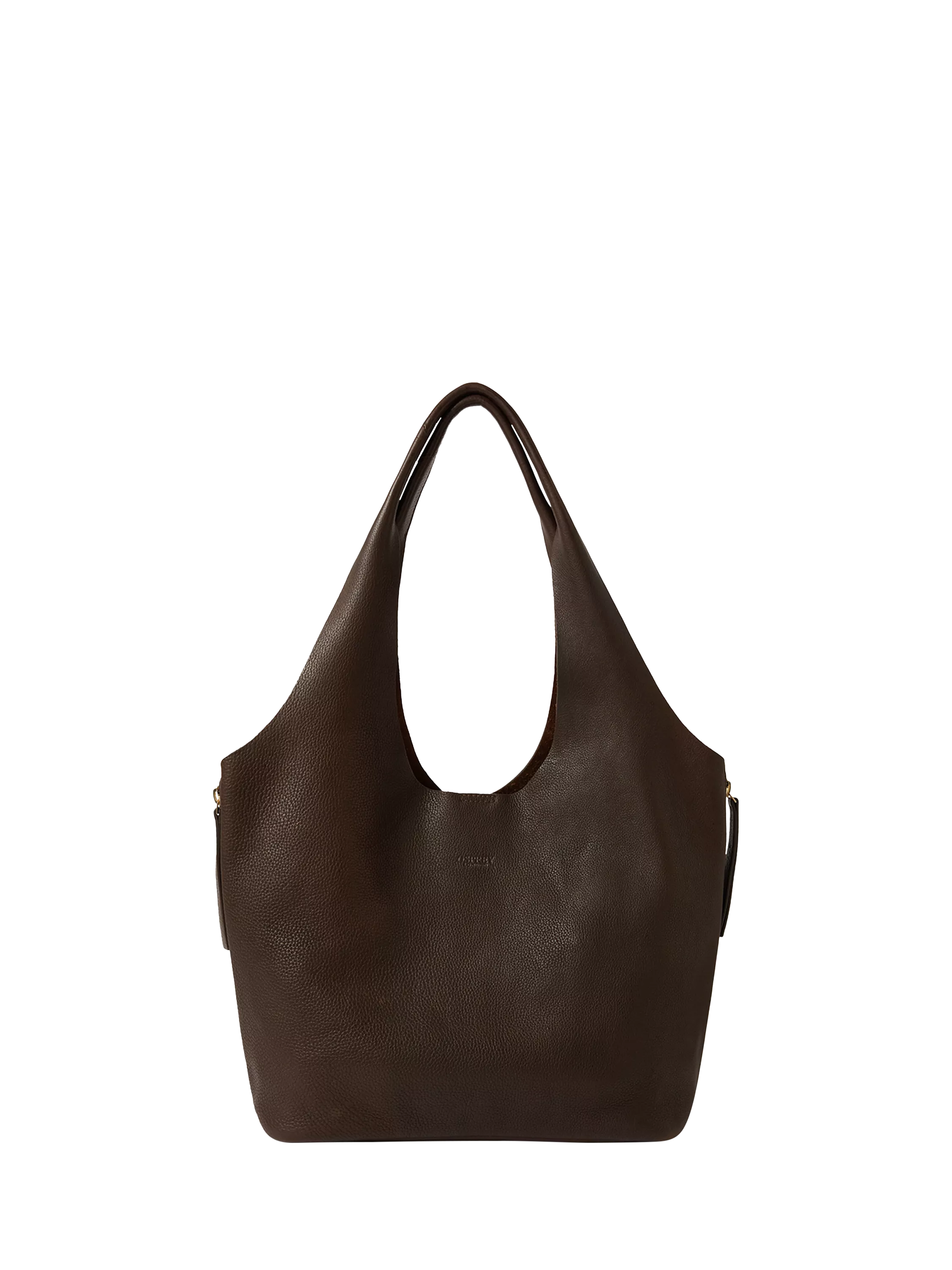 OSPREY LONDON Leather Slouch Hobo Bag, Chocolate