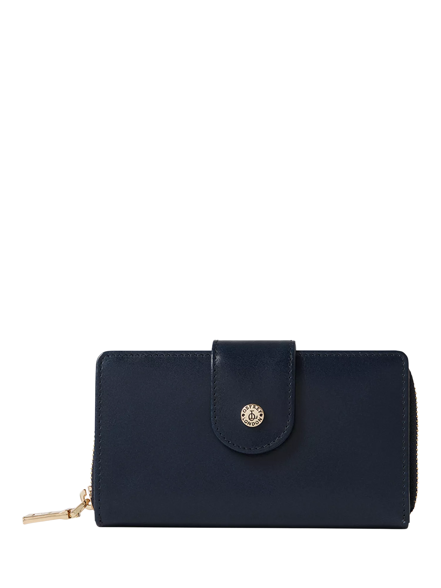 Osprey London Adaline leather purse French Navy, imported from the UK
