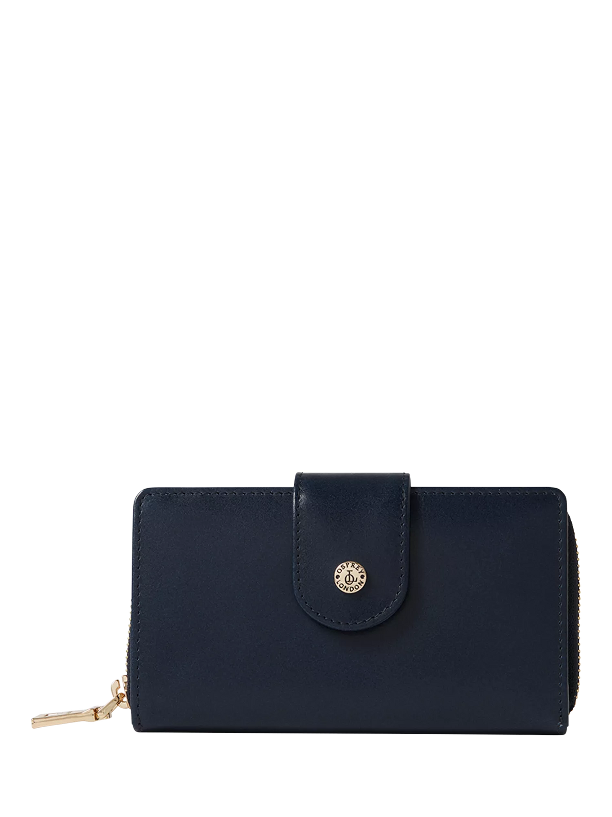 Osprey London Adaline leather purse French Navy, imported from the UK