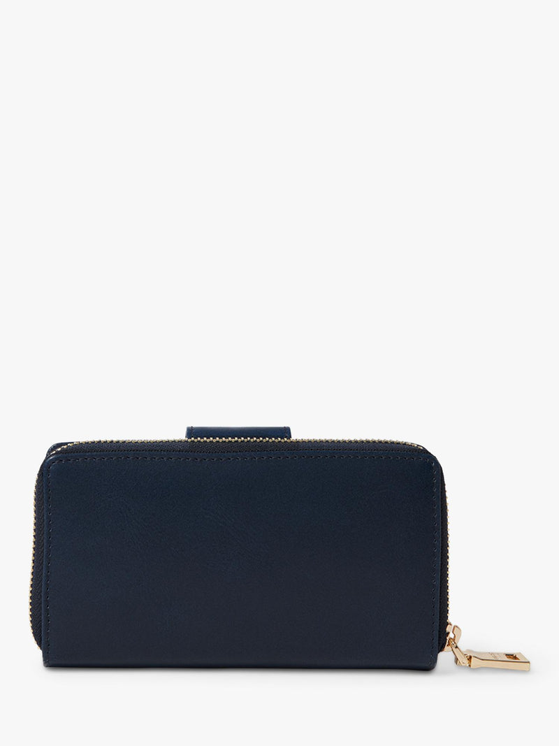 Osprey London Adaline leather purse French Navy, imported from the UK