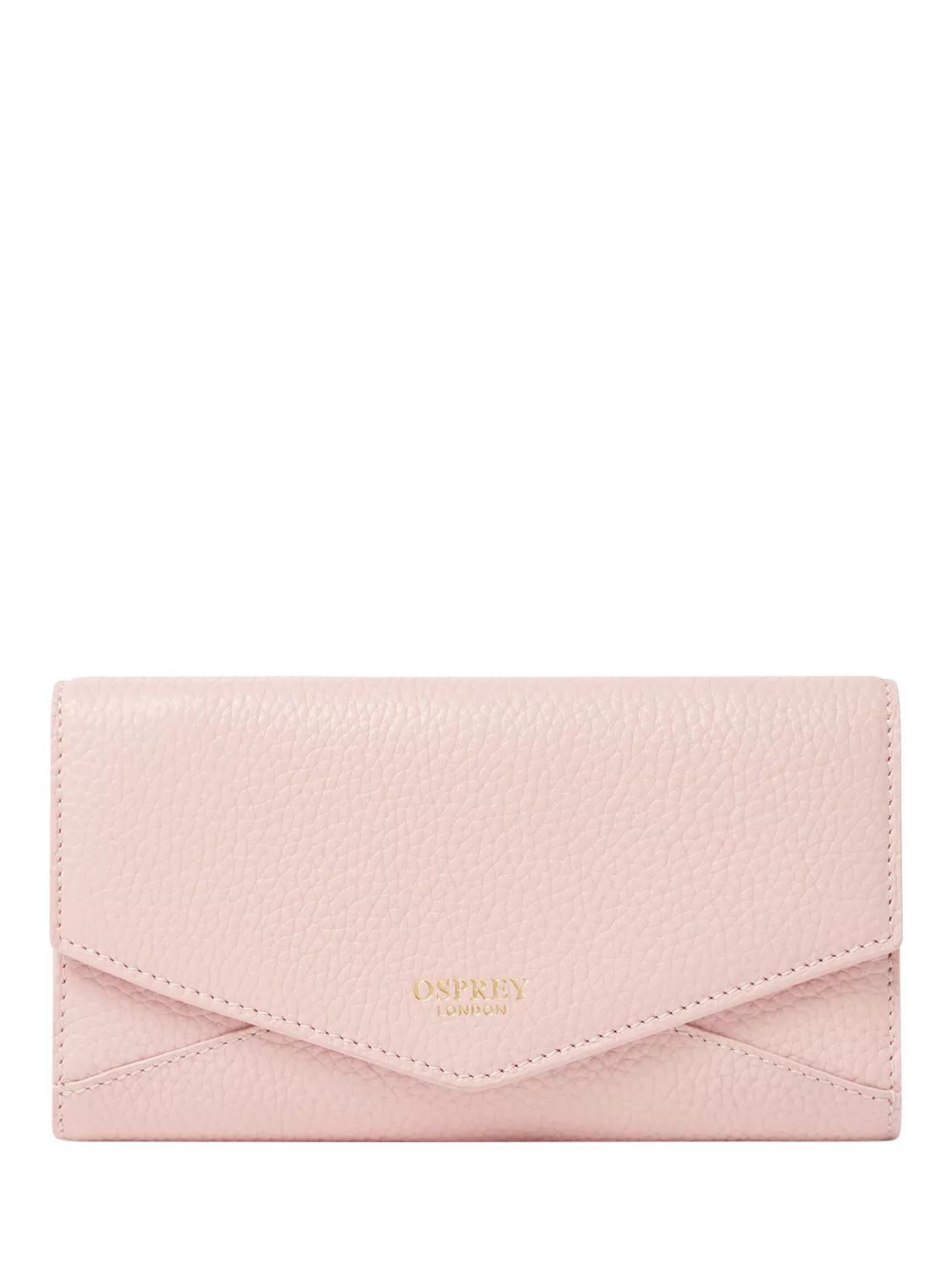 OSPREY LONDON Core Medium Leather Zip Matinee Purse, Ballet
