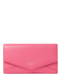 OSPREY LONDON Core Medium Leather Zip Matinee Purse, Cerise
