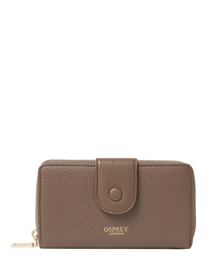 OSPREY LONDON Core Medium Leather Popper Matinee Purse