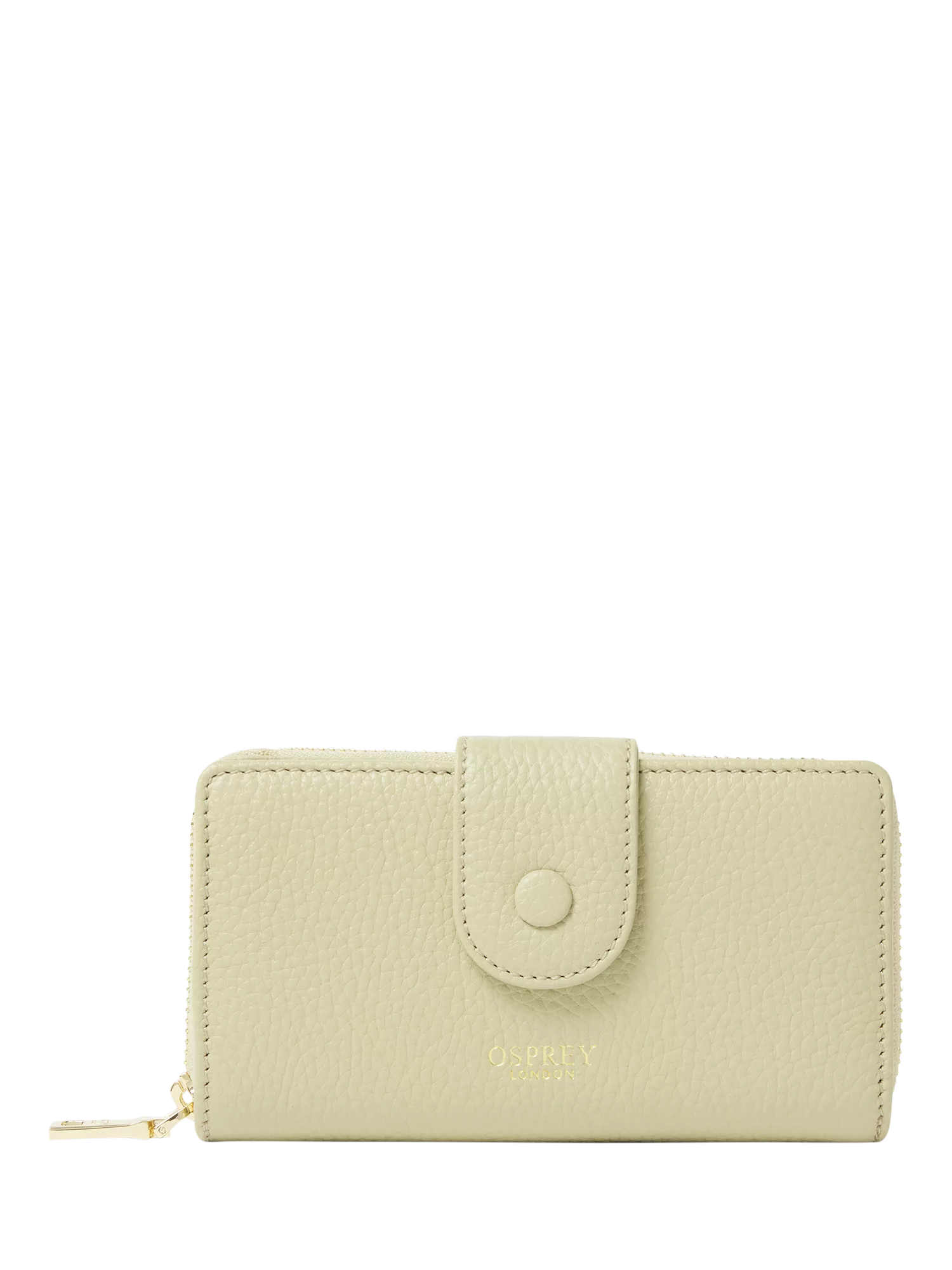 OSPREY LONDON Core Medium Leather Popper Matinee Purse